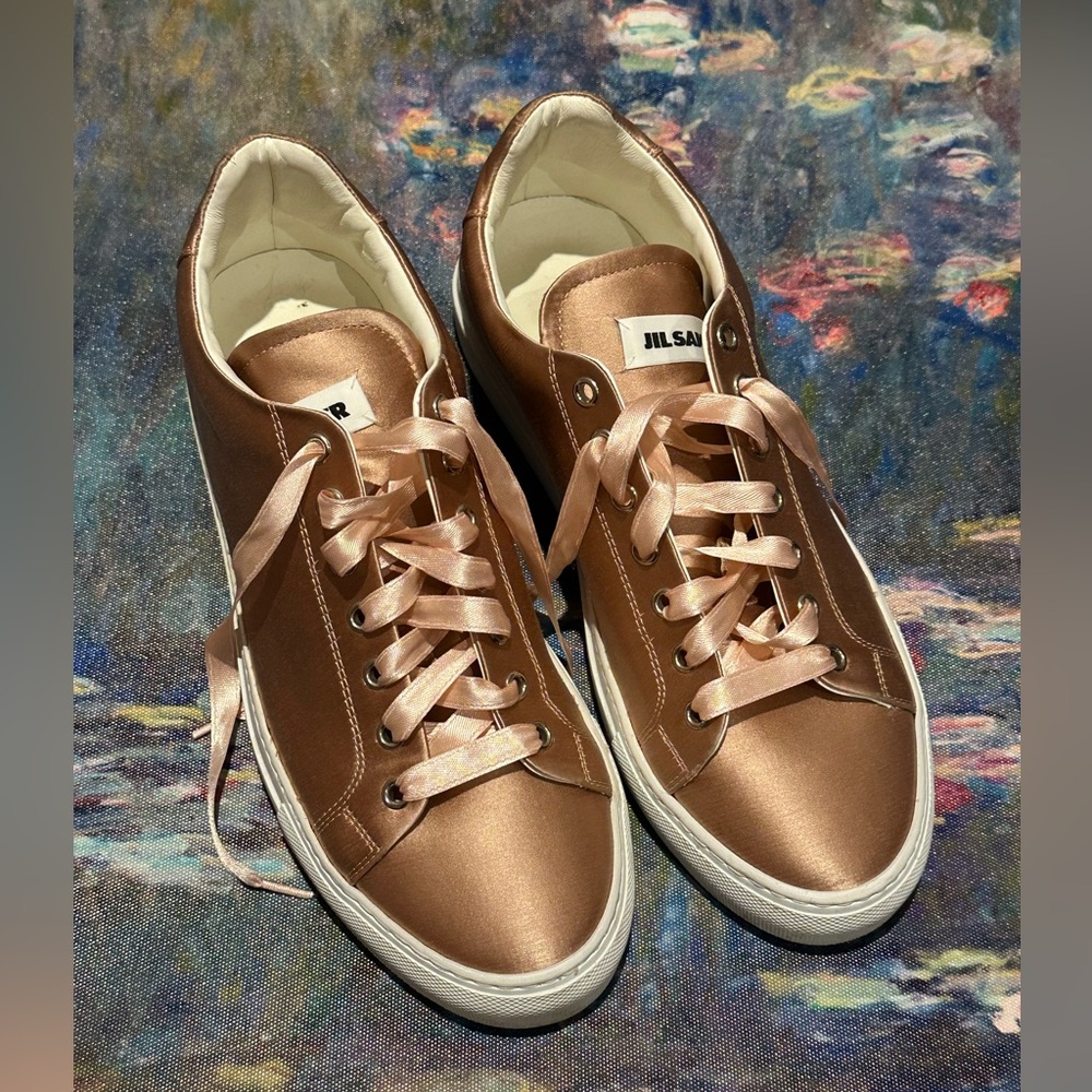 Jill Sander silk sneakers